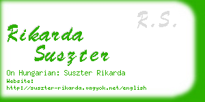 rikarda suszter business card